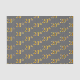 Graue, Imitate Gold 20. (Zwanzigste) Veranstaltung Seidenpapier