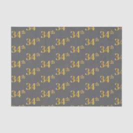 Graue, Imitate Gold 34. (34.) Veranstaltung Seidenpapier