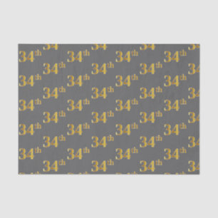 Graue, Imitate Gold 34. (34.) Veranstaltung Seidenpapier