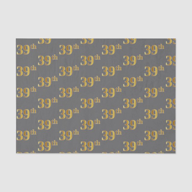 Graue, Imitate Gold 39. (39.) Veranstaltung Seidenpapier (Vorderseite)