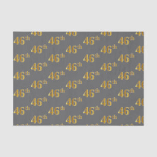 Graue, Imitate Gold 46. (Sechsundvierzigste) Veran Seidenpapier