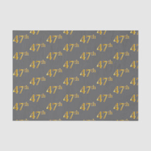 Graue, Imitate Gold 47. (siebenundvierzigste) Vera Seidenpapier