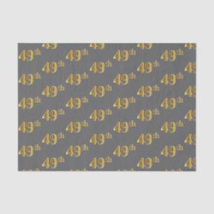 Graue, Imitate Gold 49. (neunundvierzig) Veranstal Seidenpapier