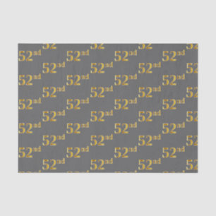 Graue, Imitate Gold 52. (52.) Veranstaltung Seidenpapier