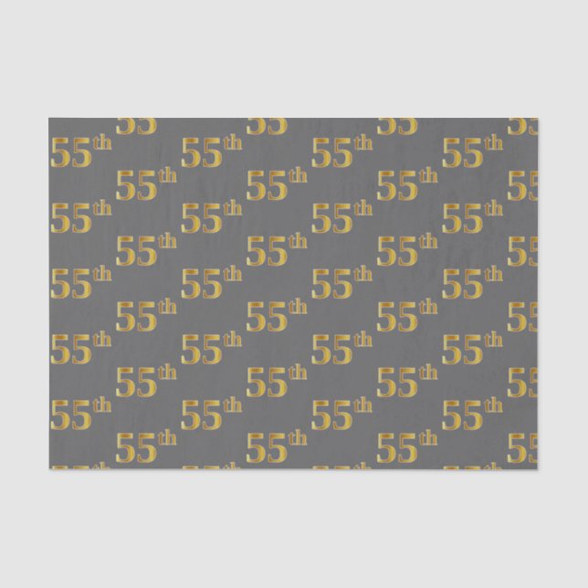 Graue, Imitate Gold 55. (55.) Veranstaltung Seidenpapier (Vorderseite)