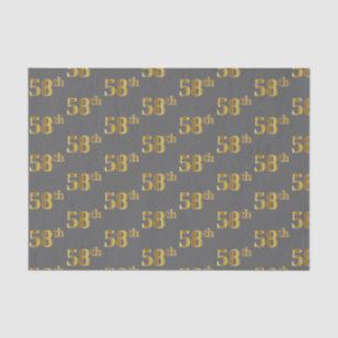 Graue, Imitate Gold 58. (Achtundfünfzigste) Verans Seidenpapier