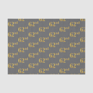 Graue, Imitate Gold 62. (60-Sekunden) Veranstaltun Seidenpapier