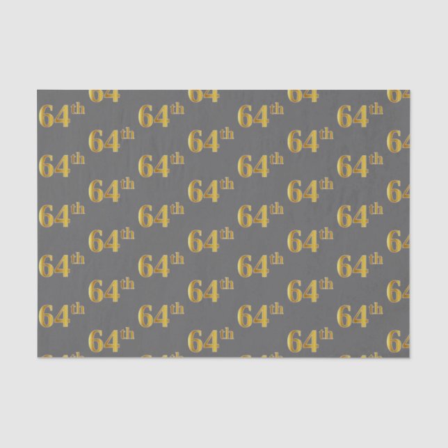 Graue, Imitate Gold 64. (Vierundsechzigste) Verans Seidenpapier (Vorderseite)