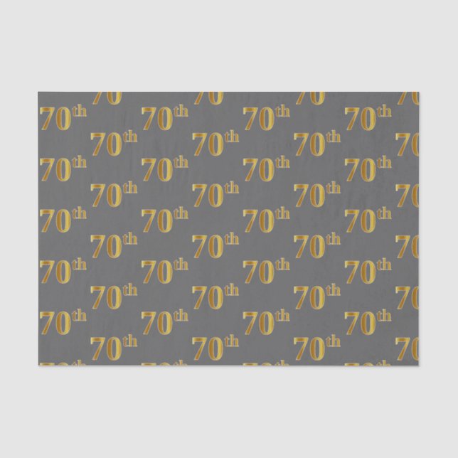 Graue, Imitate Gold 70. (Siebzigste) Veranstaltung Seidenpapier (Vorderseite)