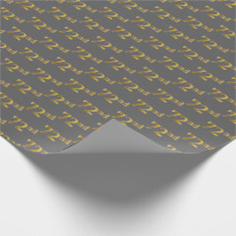 Graue, Imitate Gold 72. (72.) Veranstaltung Geschenkpapier