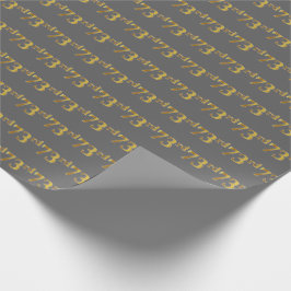 Graue, Imitate Gold 73. (73.) Veranstaltung Geschenkpapier
