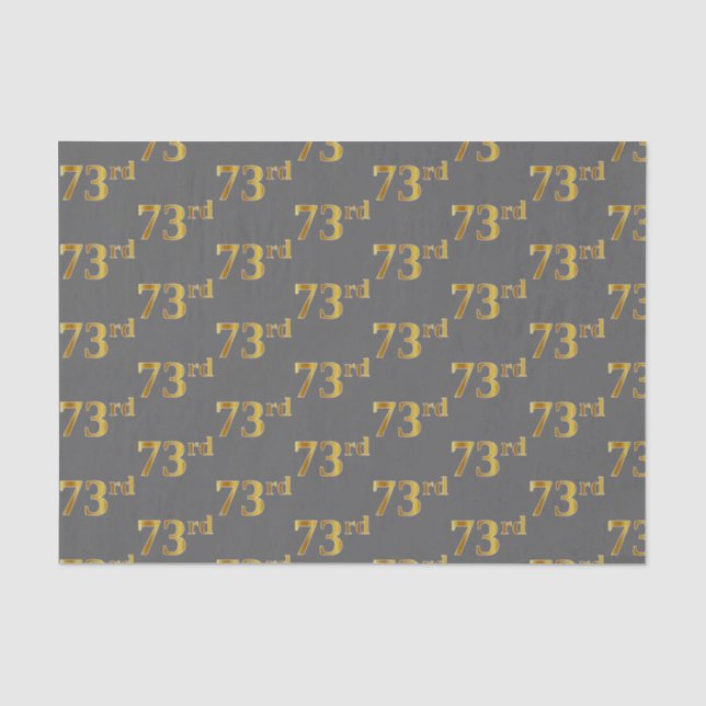 Graue, Imitate Gold 73. (73.) Veranstaltung Seidenpapier (Vorderseite)