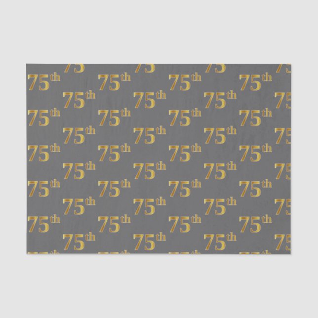 Graue, Imitate Gold 75. (75.-5.) Veranstaltung Seidenpapier (Vorderseite)