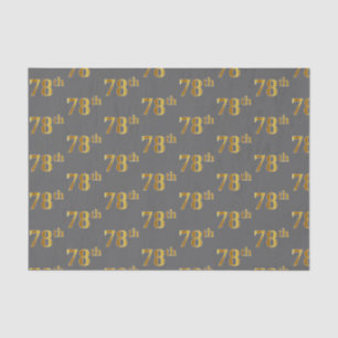 Graue, Imitate Gold 78. (Achtundsiebzig) Veranstal Seidenpapier