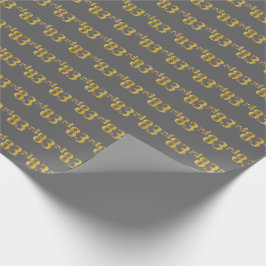 Graue, Imitate Gold 83. (83.) Veranstaltung Geschenkpapier