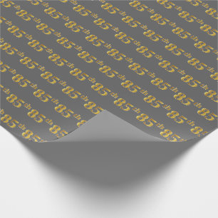 Graue, Imitate Gold 85. (85.) Veranstaltung Geschenkpapier
