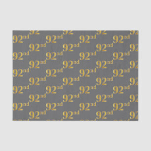 Graue, Imitate Gold 92. (Neunzigste) Veranstaltung Seidenpapier