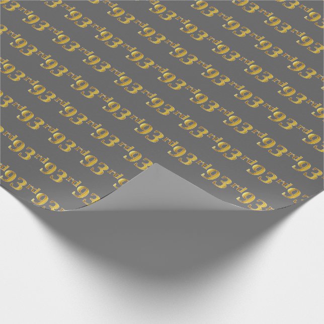 Graue, Imitate Gold 93. (30.) Veranstaltung Geschenkpapier (Ecke)