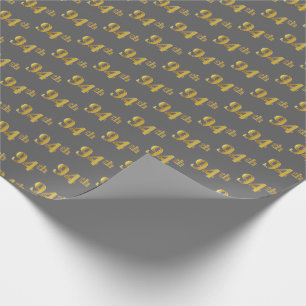 Graue, Imitate Gold 94. (vierundneunzig) Veranstal Geschenkpapier