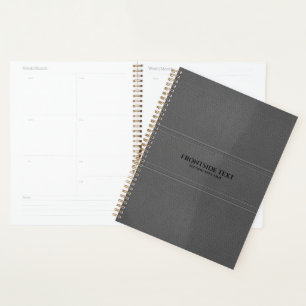 Graue Imitate Leder Planner Planer