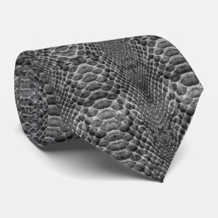 Graue Imitate Snakeskin Design auf Krawatte