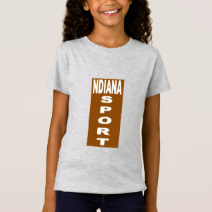 Graue Jersey-T-Shirts Schokolade INDIANA SPORT T-Shirt