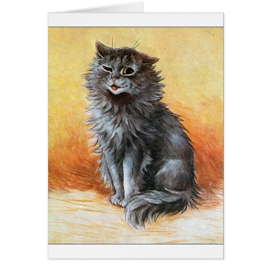 Graue Katze Karte