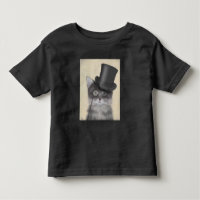 Graue Katze mit Top Hat