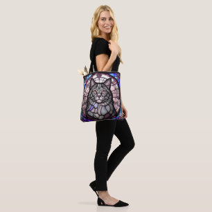 Graue Katze Tasche