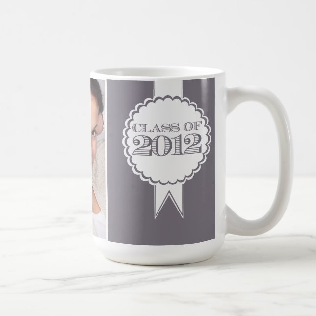 Graue Klasse der Tasse für Abschluss von Fotografi (Rechts)