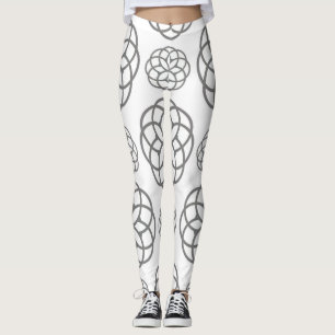 Graue Leggings
