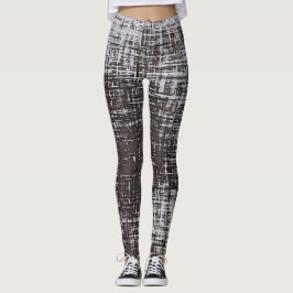 Graue Linien auf blassgrauem Hintergrund abst Leggings