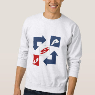Graue Männer-Sweatshirt DESIGN USA Sweatshirt