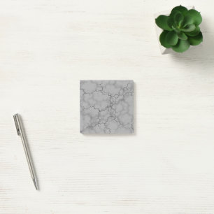 Graue Marmormuster Post-it Klebezettel