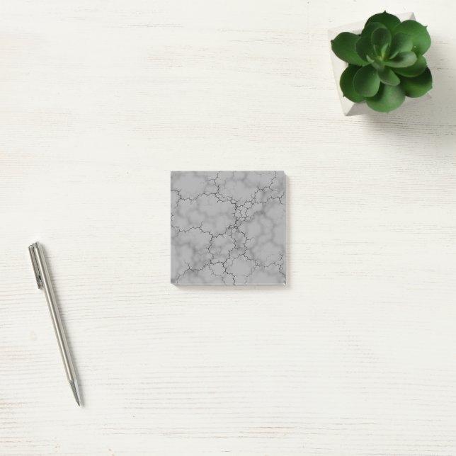 Graue Marmormuster Post-it Klebezettel (Büro)
