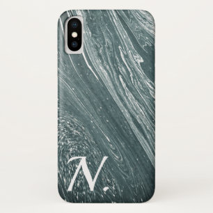 Graue Marmorpflastersteine und Monogramm Case-Mate iPhone Hülle