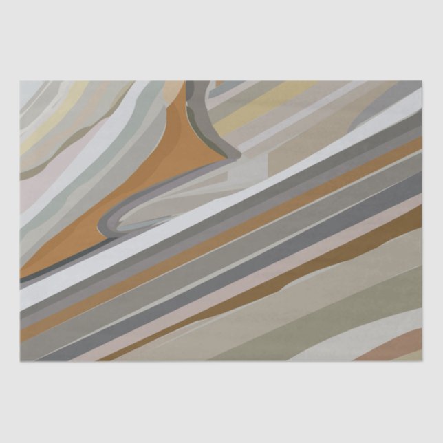 Graue Marmorstreifen Seidenpapier (Vorderseite)