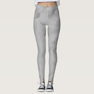 Graue Marmortextur Minimalistischer Stein Leggings