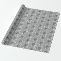 Graue Maus auf Polka Dots