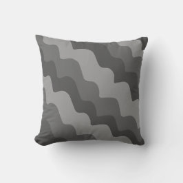 Graue Meereswellen Kissen