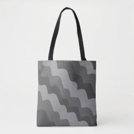 Graue Meereswellen Tasche