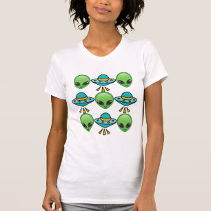 Graue mexikanische Alien  T-Shirt