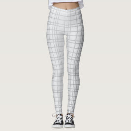 Graue, moderne, einfache, coole, trendige Rasterli Leggings