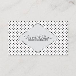 Graue moderne Tupfen-Visitenkarte Visitenkarte