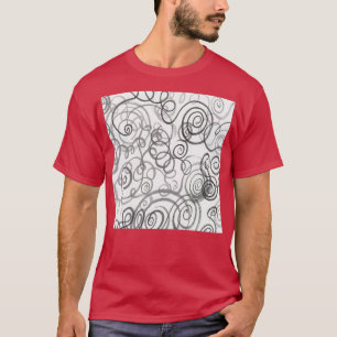 Graue, monochrome, Bio Linien T-Shirt