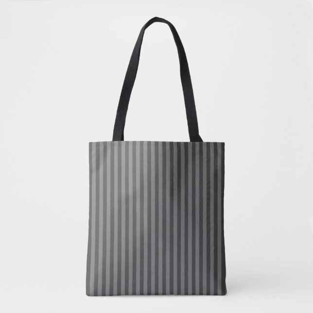 Graue monochrome Streifen Tasche (Vorderseite)