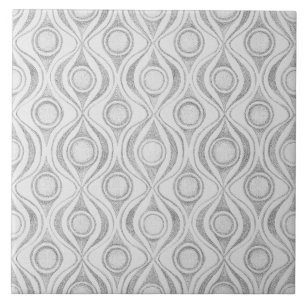 Graue Muster Kreise Fliese