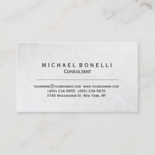 Graue Muster Minimal Consultant Visitenkarte