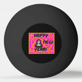 Graue Neujahrswünsche Pong-Ball Tischtennisball