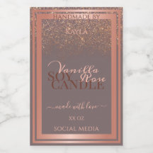 Graue Nobelverpackungsmarken Rose Gold
